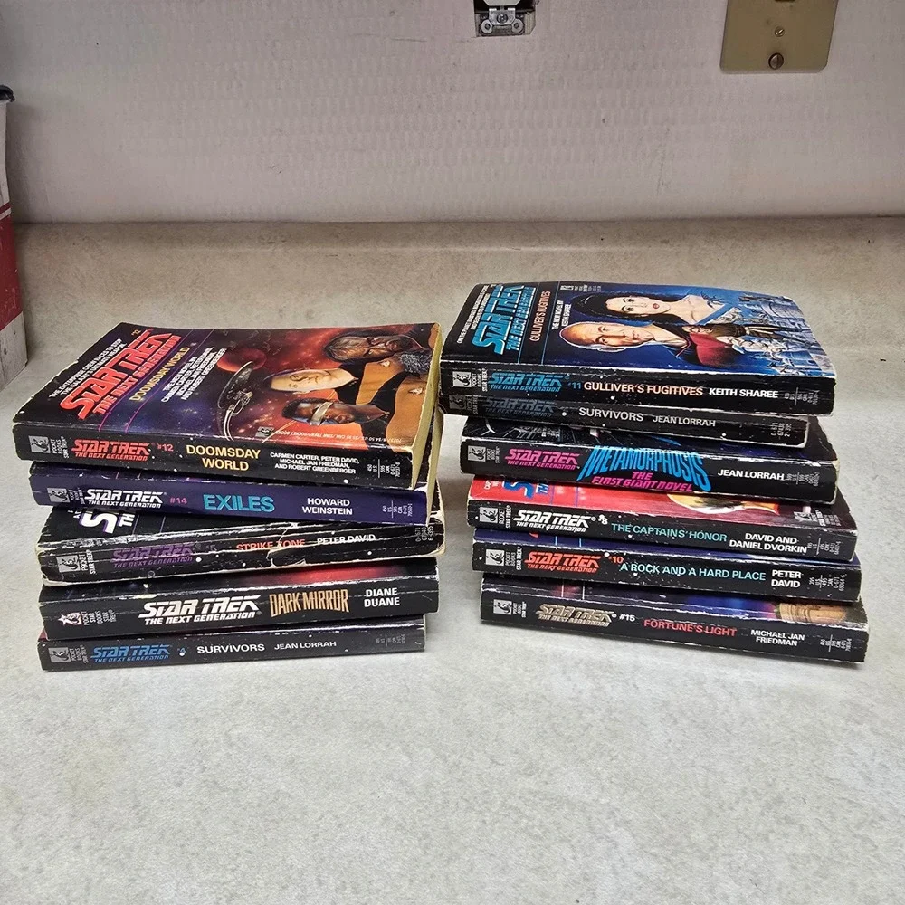 Star Trek The Next Generation 11 Book Lot Vintage‎ Paperbacks Pocket Books TNG